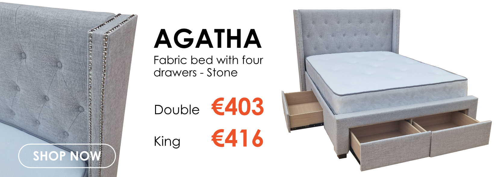 Agatha Bed With Drawers