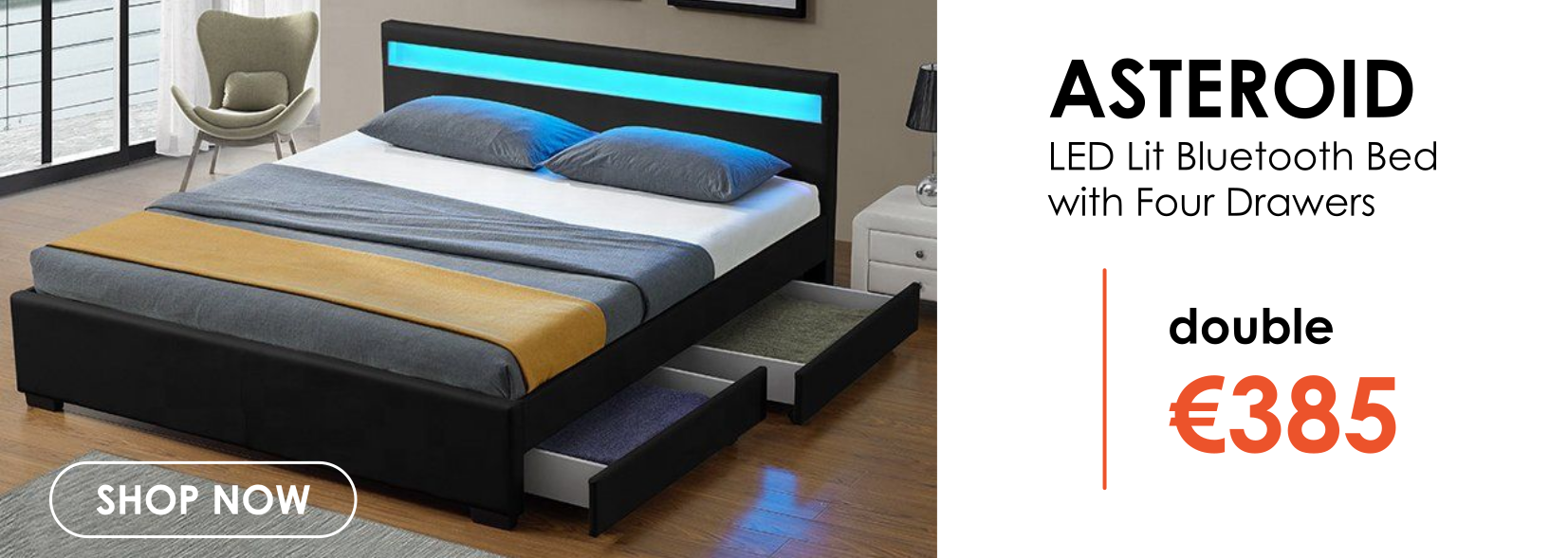 Asteroid Bluetooth Bed