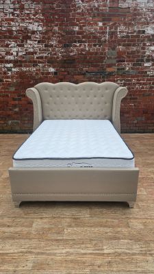 Duchess Fabric Bed - Cream 