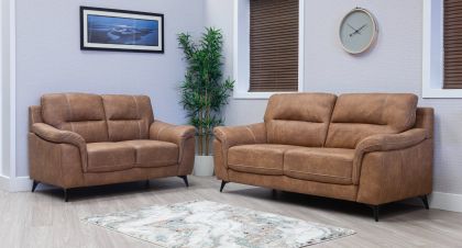 Abbie Fabric Suite 3+2 - Saddle (duplicate)