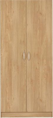 Bellingham 2 Door Wardrobe - Oak Effect Veneer