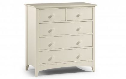 Cameo 3+2 Drawer Chest - Stone White