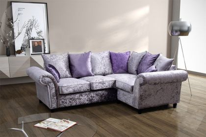 Corner Sofa Marilyn Shimmer Glitz Crushed Velvet - 2C2