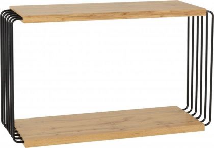 Denver Console Table - Light Oak Effect / Black