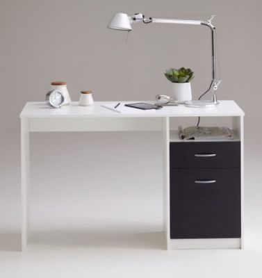 Jackson Desk - White + Black