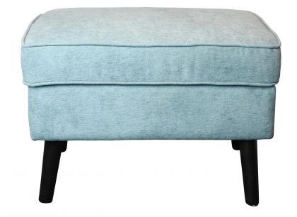 Jenson Fabric Footstool - Teal