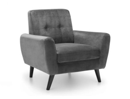 Monza Chair - Grey Velvet