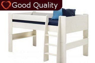 Steens For Kids Mid-sleeper Frame - WHITE