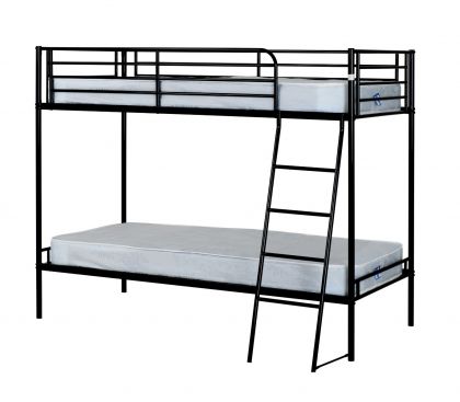 Brandon Metal Bunk Bed - Black