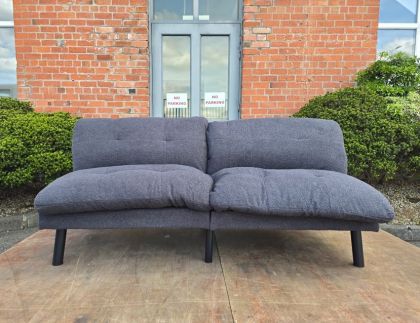 Cara Sofa Bed - Soft Grey Teddy Velvet