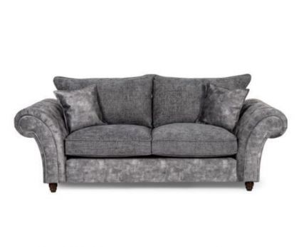 Carrick Marble Fabric Suite 3+2 - Grey/Slate