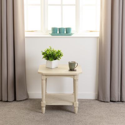 Chantilly Side Table - Antique White