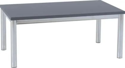 Charisma Coffee Table - Grey Gloss / Chrome