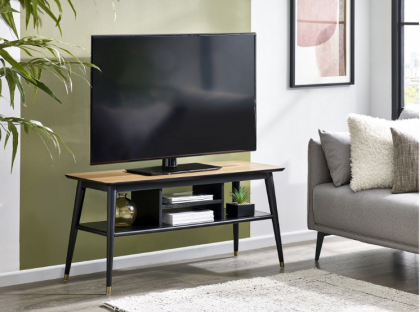 Findlay Media Unit Walnut Black