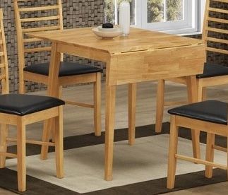 Solid oak top square dining table