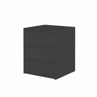 Fionn 3 Drawer Bedside - Black