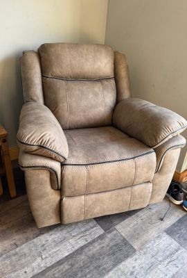 Luca Manual Recliner 1 Seater Brown