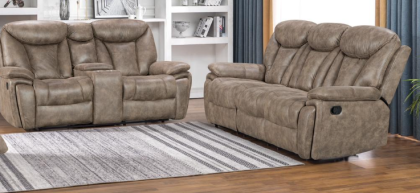 Marine Fabric 3+2 Seater Recliner Suite - Mocha
