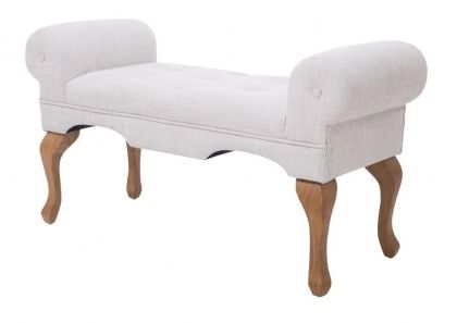 Laura Boudoir Bench - Beige