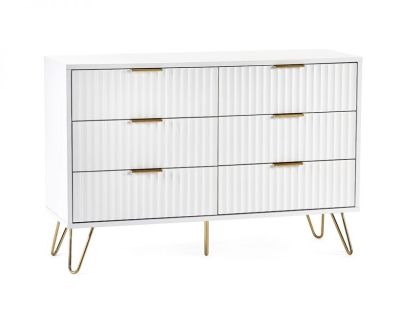 Murano 6 Drawer Chest - Matte White