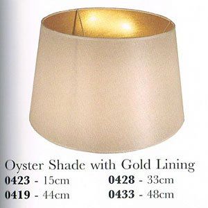 Oyster Shade Gold Lining 33cm