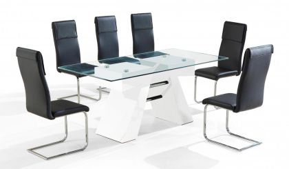 Reno Dining Table High Gloss White