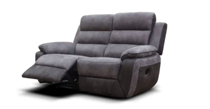 Urban Fabric 2 Seater Recliner Sofa 2RR - Grey / Charcoal