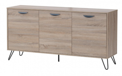 Sonoma Sideboard 3 Doors - Oak Effect