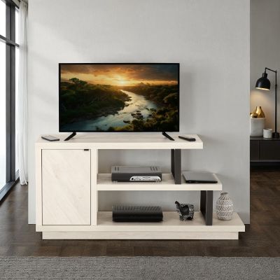 Turin TV Stand - Light Oak Effect / Black