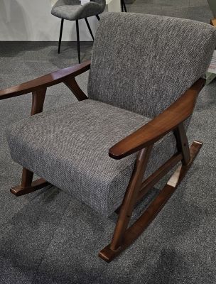 Kendra Fabric Rocking Chair - Grey