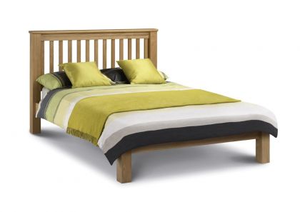 Amsterdam Oak Super Kingsize Bed 180cm - Low Foot End