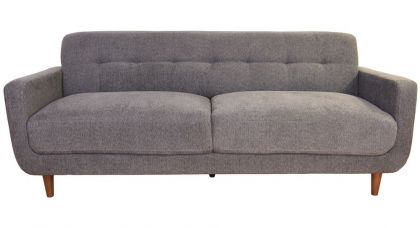 Anya Fabric 3 Seater Sofa - Dark Grey