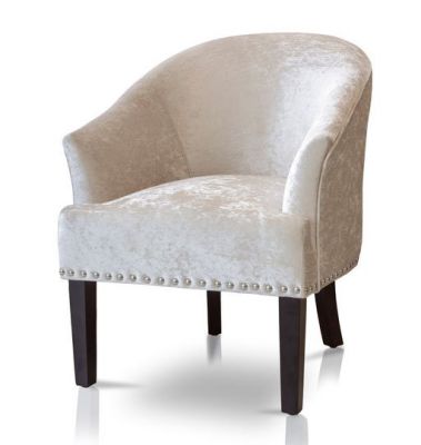 Ava Fabric Occasional Chair - Cream
