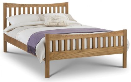 Bergamo Double Bed 4ft 6in - Oak