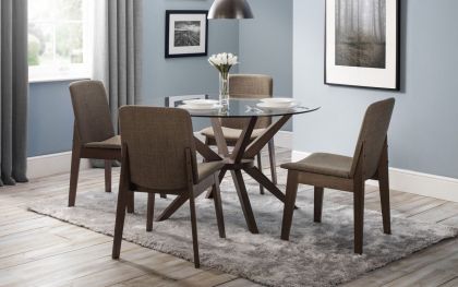 Chelsea Glass Dining Set - 4 Chairs