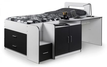 Cookie Cabin Bed - White / Grey
