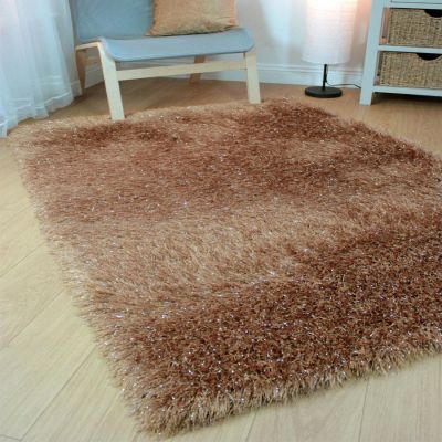 Daazle Shaggy Rug Caramel - 80 x 150