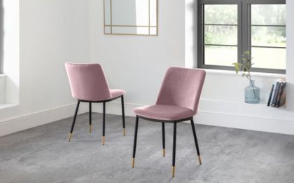 Delaunay Dining Chair - Dusky Pink