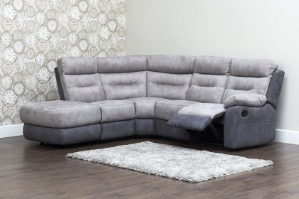 Dillon Fabric Recliner Corner Sofa - LHF CHAISE