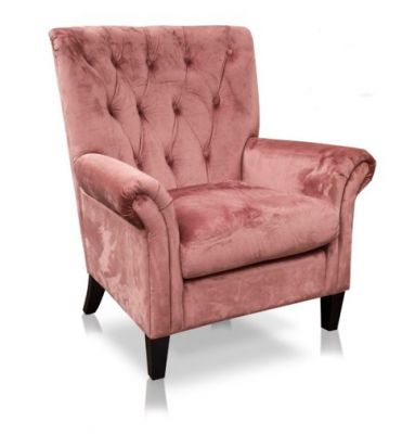 Easton Velvet Chair - Pink