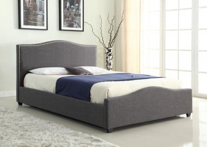 Elle Fabric Ottoman Bed 5ft - Grey