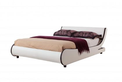 Griffin PVC Kingsize Bed Black with White Stripe
