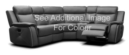 Infiniti Leather Modular Sofa 2c2 - Taupe Grey