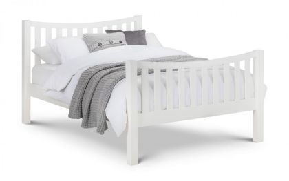 Madison Pine Curved King Size Bed 5ft - White