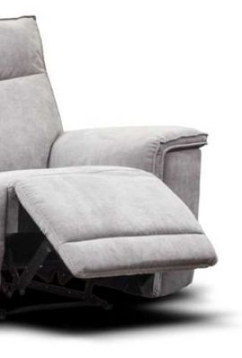 Marconi Fabric 1 Seater Recliner Sofa - Mist Grey
