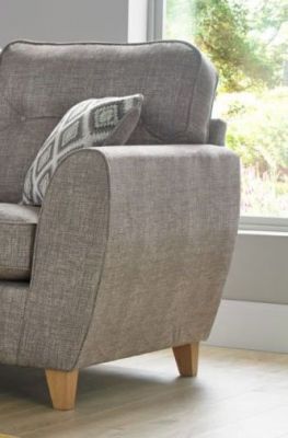 Maya Fabric 1 Seater Sofa
