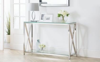 Miami Glass Console Table