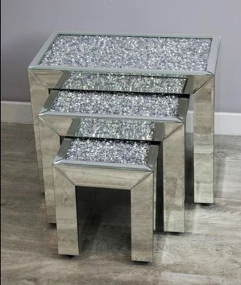 Mocka Diamond Crush Nest Of Tables