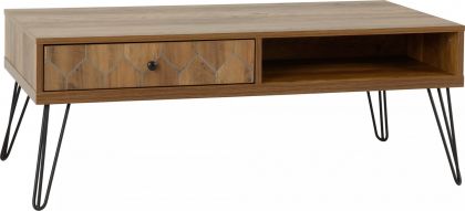 Ottawa 1 Drawer Coffee Table - Medium Oak