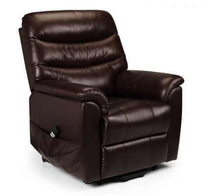 Pullman Leather Rise & Recline Chair - Brown